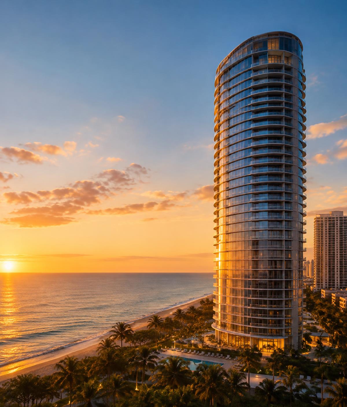 Porsche Design Tower Miami on Sunny Isles Beach